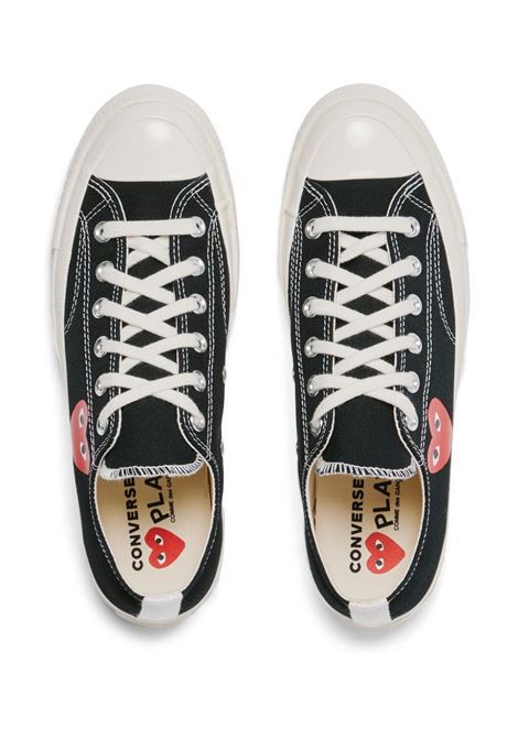 chuck 70 single heart low sneakers black COMME DES GARÇONS PLAY X CONVERSE | AZ-K128-0011